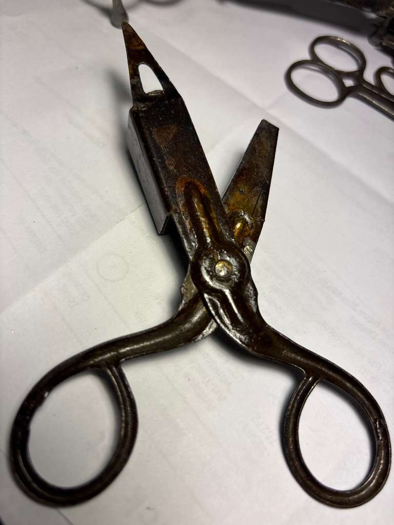 Lot Of Eight English Candle Wick Trimmers (Candle Snuffers) 18th-19th Century