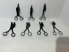 Lot Of Eight English Candle Wick Trimmers (Candle Snuffers) 18th-19th Century
