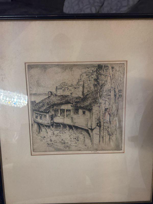 ERNEST D. ROTH (1879–1964)
Exceptional Early Pencil-Signed Etching, Dated 1908