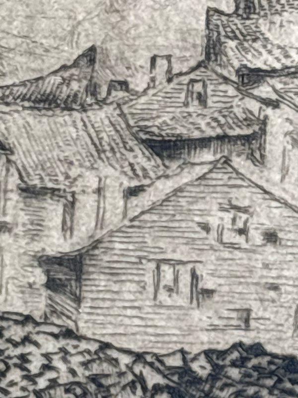 ERNEST D. ROTH (1879–1964)
Exceptional Early Pencil-Signed Etching, Dated 1908