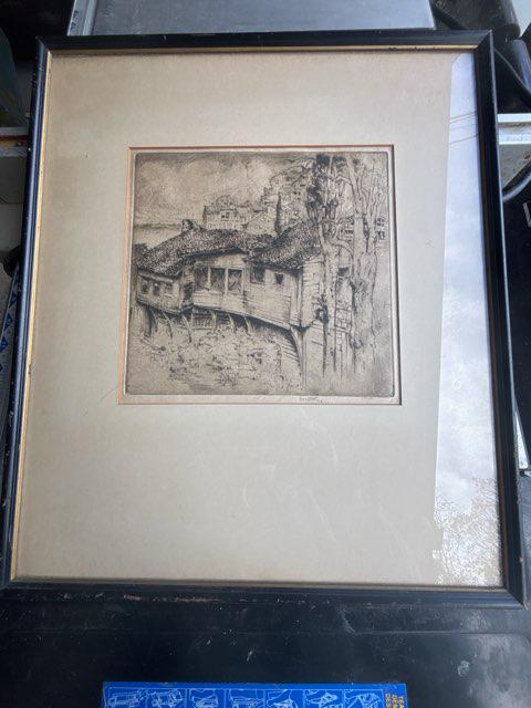ERNEST D. ROTH (1879–1964)
Exceptional Early Pencil-Signed Etching, Dated 1908