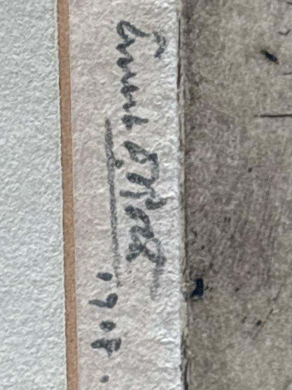 ERNEST D. ROTH (1879–1964)
Exceptional Early Pencil-Signed Etching, Dated 1908