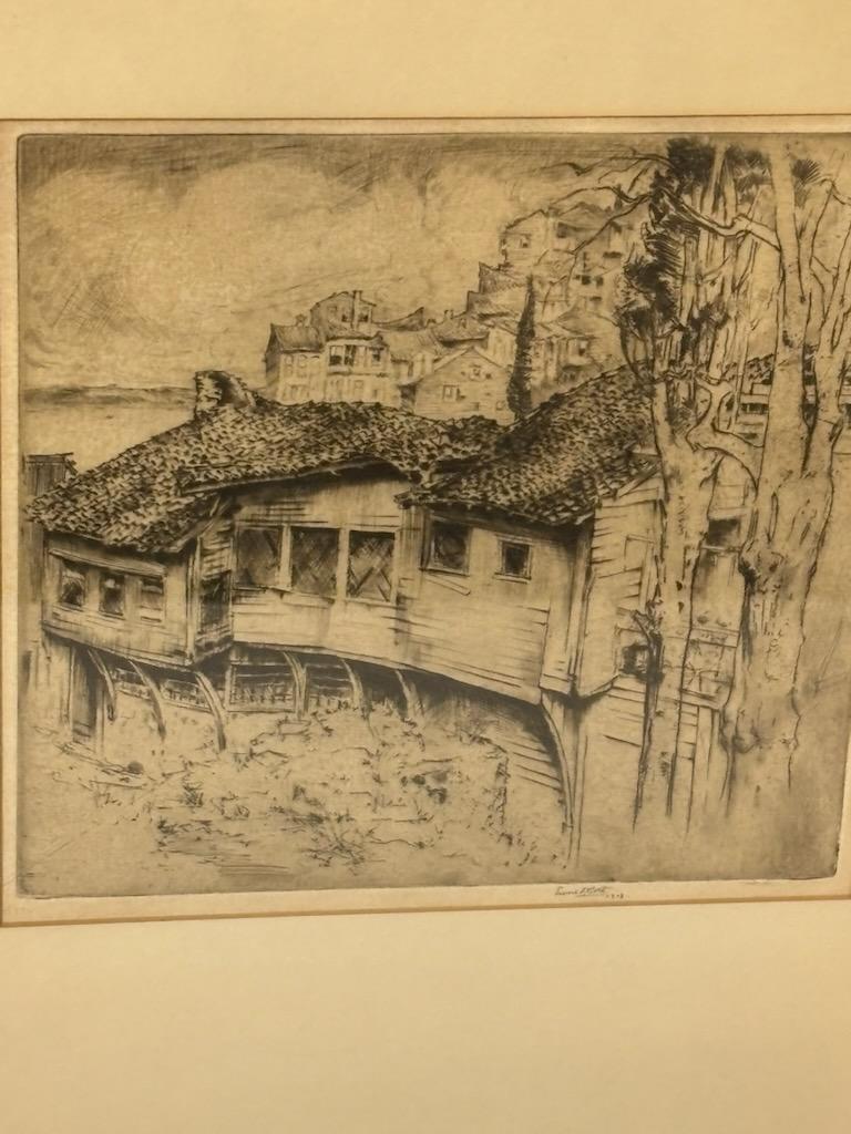 ERNEST D. ROTH (1879–1964)
Exceptional Early Pencil-Signed Etching, Dated 1908