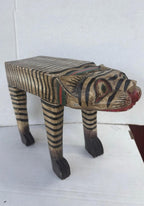 Mexican Folk Art Carved “Tigre” Figure, Guerrero Region, ca. 1940–1960
