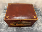 American toleware painted tin box, New England, circa 1835–1850