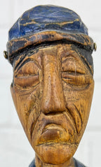 Expressive American Folk Art Soldier Figure, dated 1862