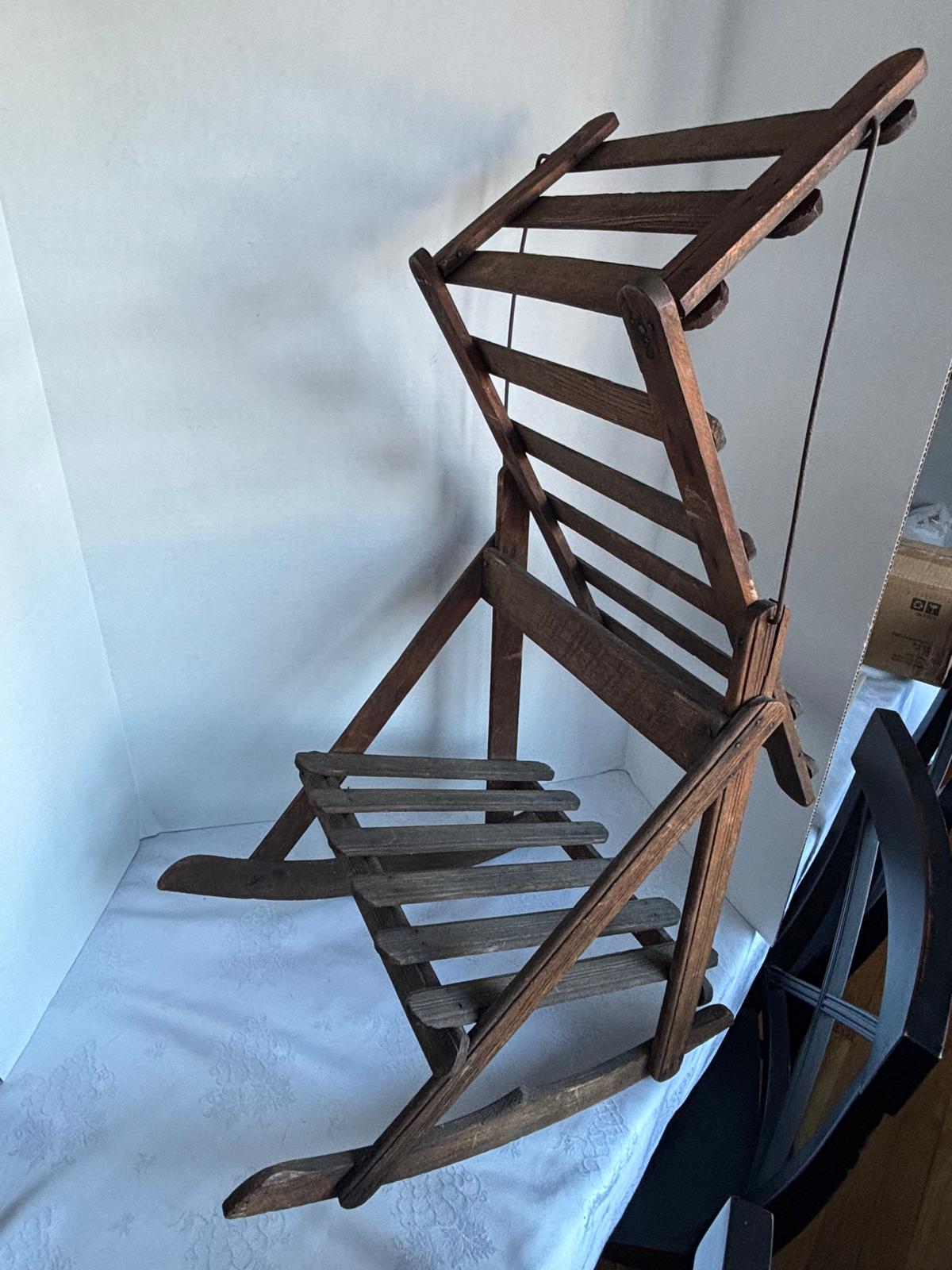 Miniature Slat-Back Rocking Chair