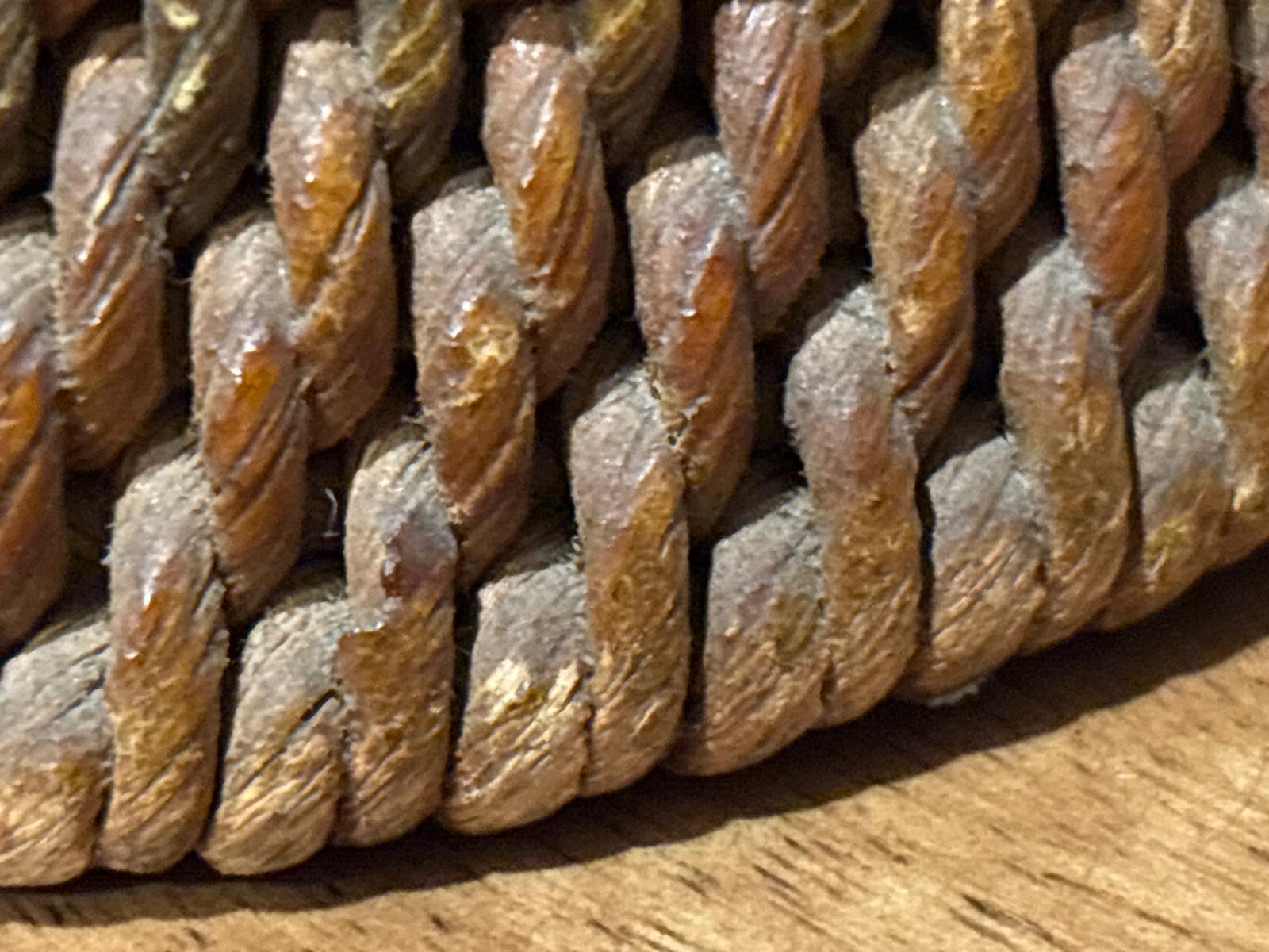 Superb Scandinavian root-twist (rotslöjd) vessel, handmade in Norway or Sweden, ca. 1880–1930.