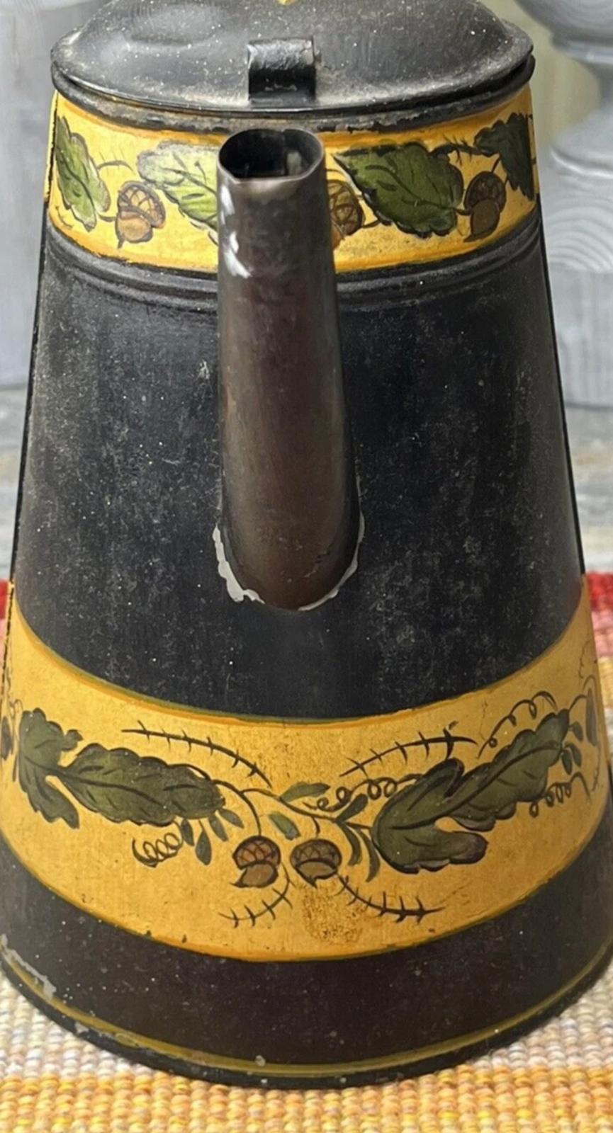 American Toleware Coffee Pot, Pennsylvania, circa 1820–1835.