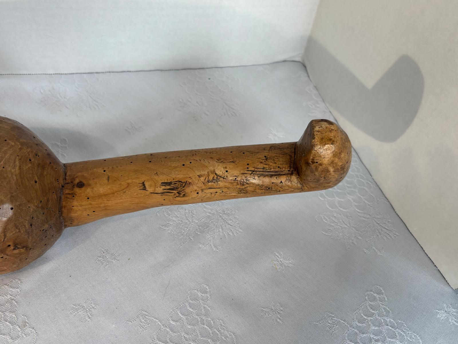 Antique Hand-Carved Wooden Grain Scoop / Trencher Ladle