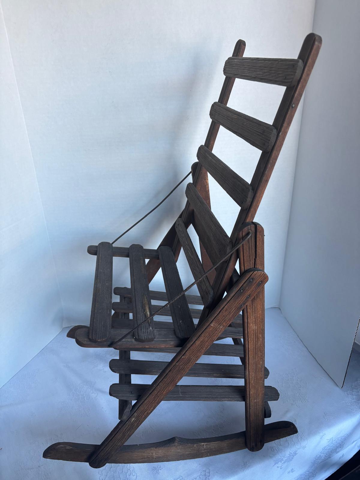 Miniature Slat-Back Rocking Chair