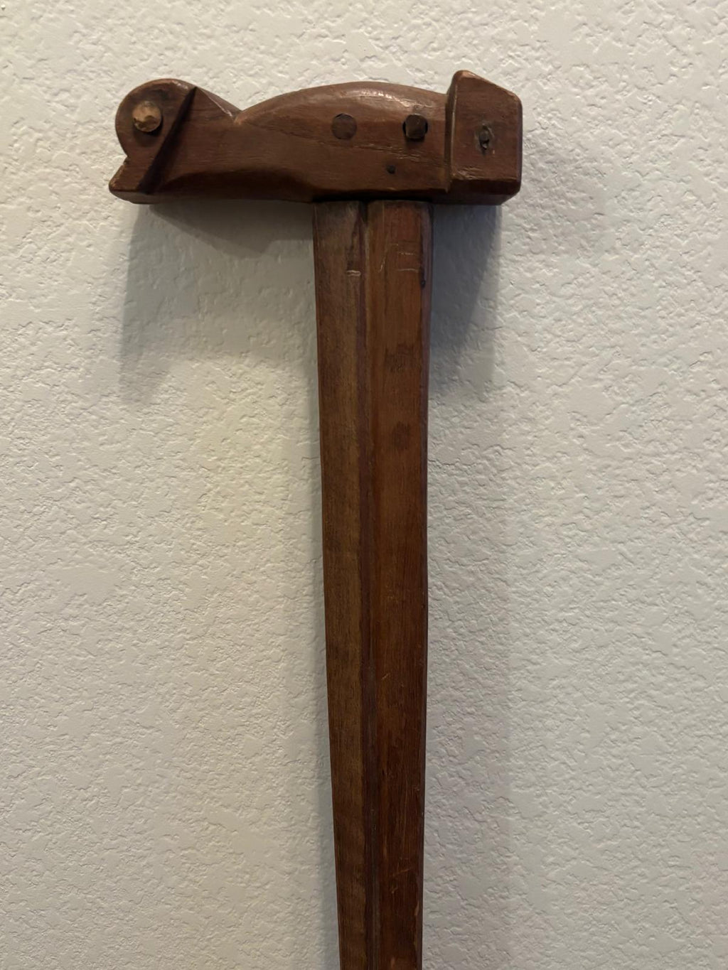 American Folk-Carved Bird-Form Walking Stick, mid–late 19th century