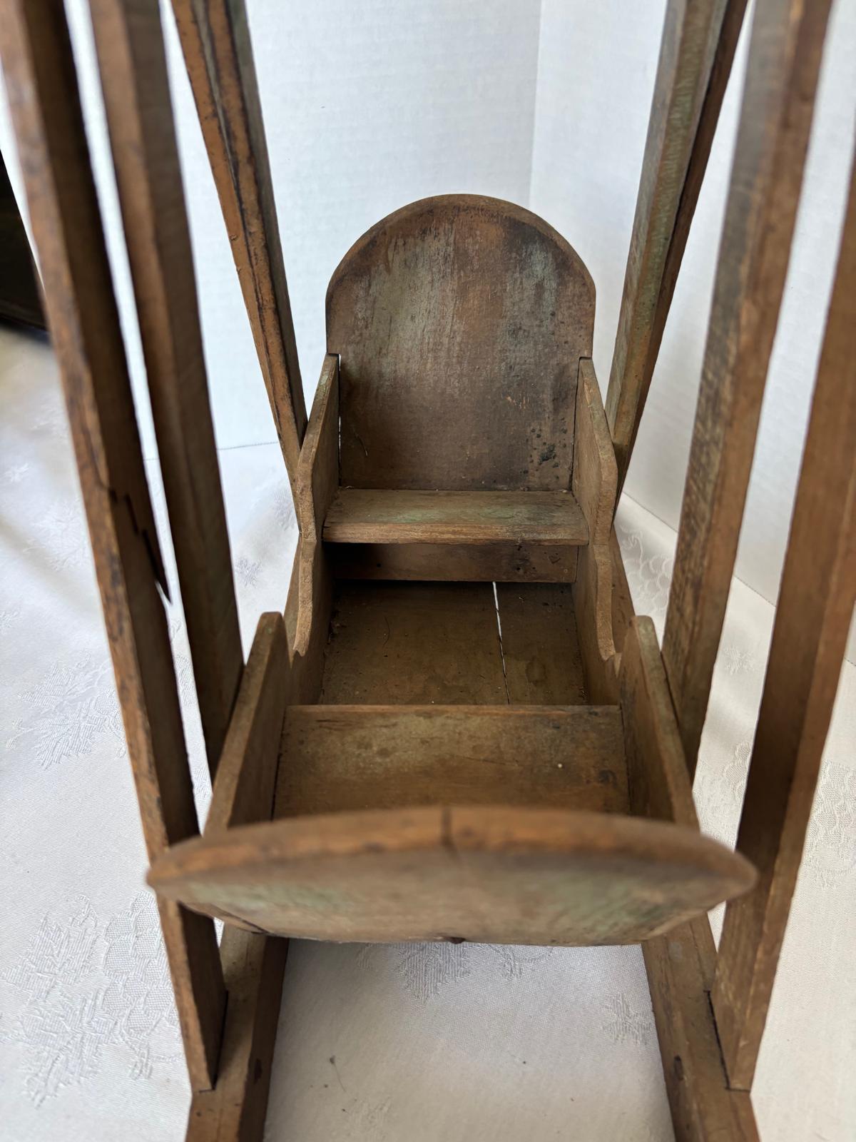 Rare Miniature Salesman’s Sample Freestanding Porch or Yard Swing